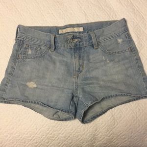 Blue jean shorts